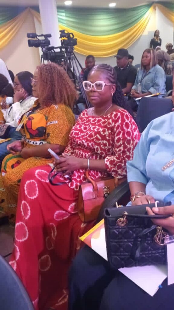 Hon. Lady Juliet Anaeme seated with others at the event.